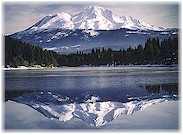 Photographs of Mt. Shasta.