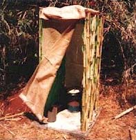 Portable latrine.