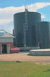 Anaerobic digesters.