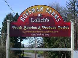 Hoffman Farms at Lolich's: Fresh berries and produce outlet.