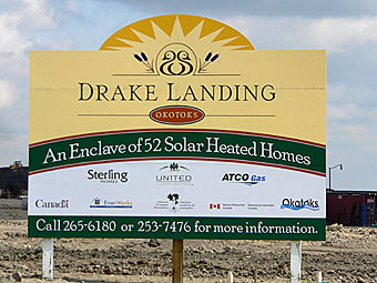 Drake Landing sign.