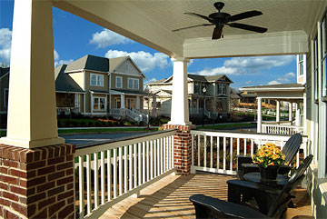 Tributary home porch.