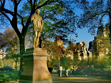 William Shakespeare statue in New York's Central Park