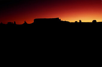 Sunset.