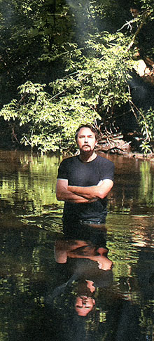 David Gessner in the Charles River.