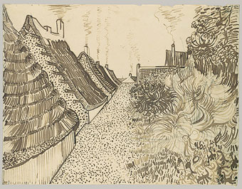 "Street in Saintes-Maries" by Vincent van Gogh.
