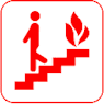 Fire escape symbol.