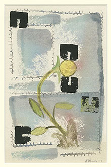 A. R. Ammons watercolor patinting.
