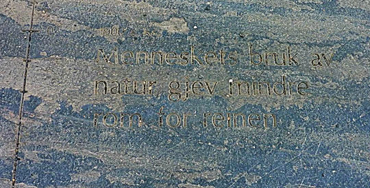 Text engraved on stone.