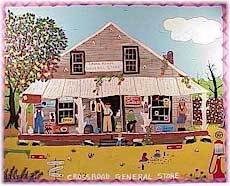 Folk art paintings by Jessie Lavon