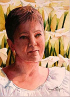 Self-portrait, by Susan Meyer.
