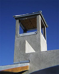 North face of 30-foot cool tower.