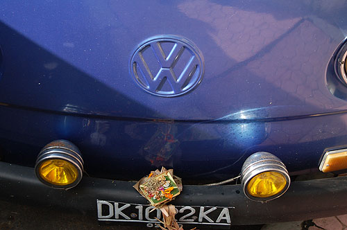 Rice offering on VW Beetle.