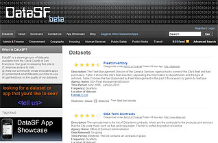 DataSF screen shot