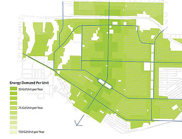 North Vancouver energy demand per unit in 2050.