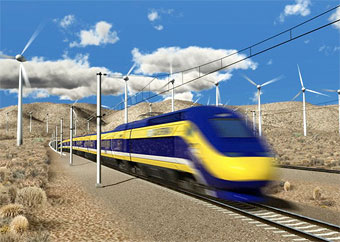 Rending of high-speed train