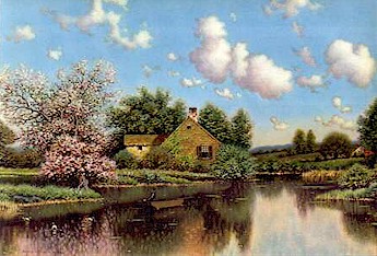 Pastoral painting.