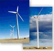 Windsource turbines. Photos courtesy of Public Service Company of Colorado.