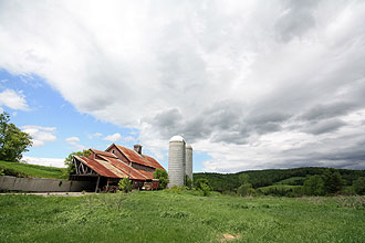 Farm in the Vermont countryside.