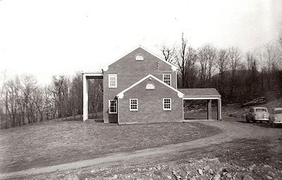 House: side view, black and white