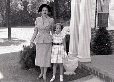 Deborah Fries with her mother in the 1960s