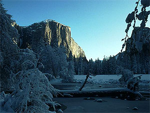 Yosemite in winter.