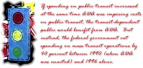 If spending on public transit....