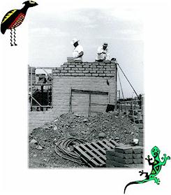 Calhoun house under construction.