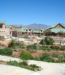 Milagro Cohousing, including common house, areas, and other homes.
