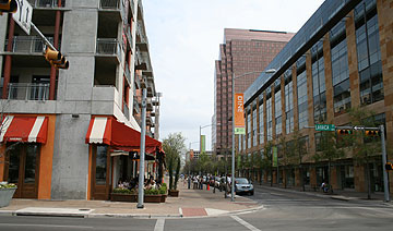 AMLI Downtown and CSC buildings.