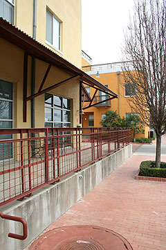 Streetscape west of the Second Street District.