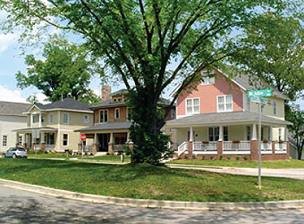 Houses and close.