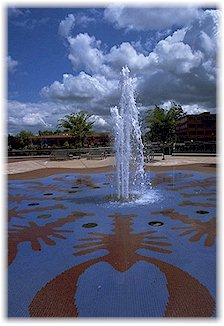 Crawdad fountain.